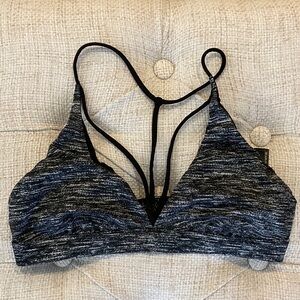 Victoria's Secret Black and Gray Textured Bralette